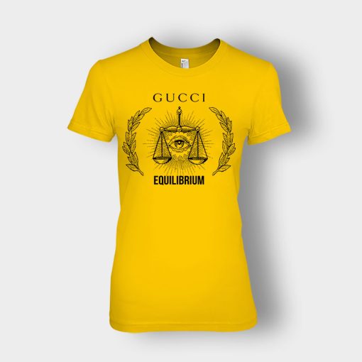 Gucci-Equilibrium-Inspired-Ladies-T-Shirt-Gold