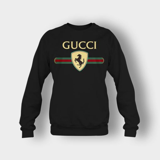 Gucci-Ferrari-Horse-Crewneck-Sweatshirt-Black