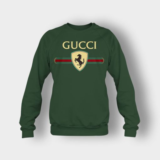 Gucci-Ferrari-Horse-Crewneck-Sweatshirt-Forest