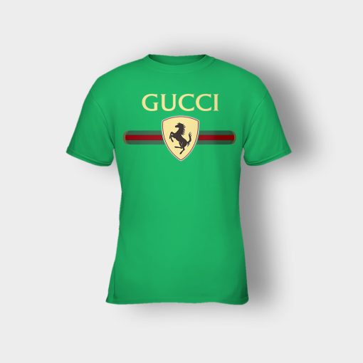 Gucci-Ferrari-Horse-Kids-T-Shirt-Irish-Green