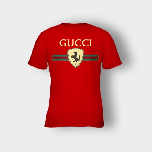 Gucci-Ferrari-Horse-Kids-T-Shirt-Red