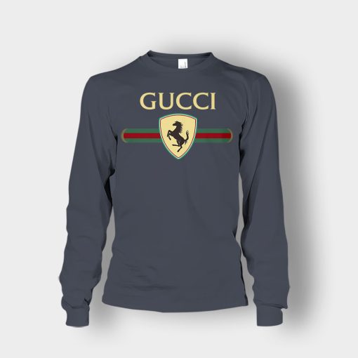 Gucci-Ferrari-Horse-Unisex-Long-Sleeve-Dark-Heather