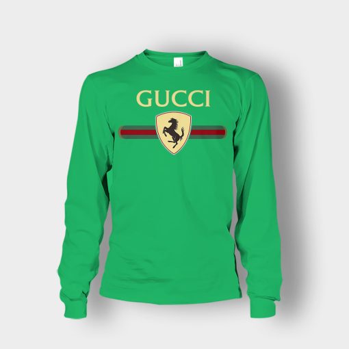 Gucci-Ferrari-Horse-Unisex-Long-Sleeve-Irish-Green