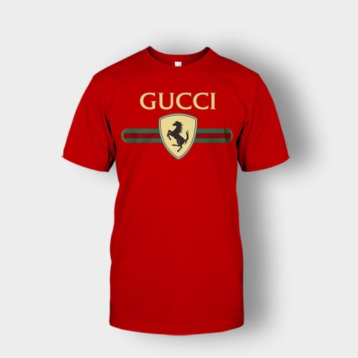 Gucci-Ferrari-Horse-Unisex-T-Shirt-Red