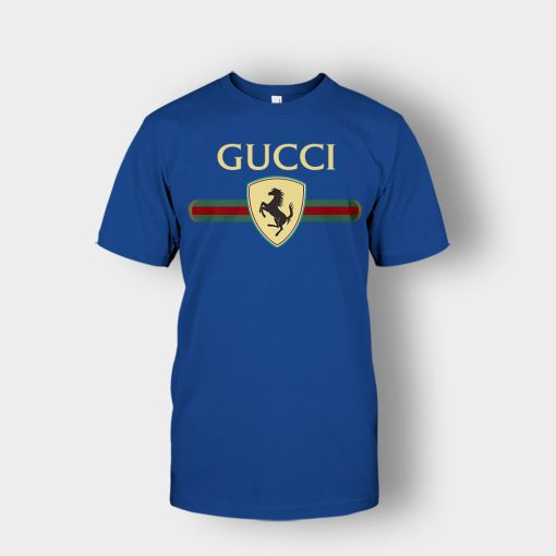 Gucci-Ferrari-Horse-Unisex-T-Shirt-Royal