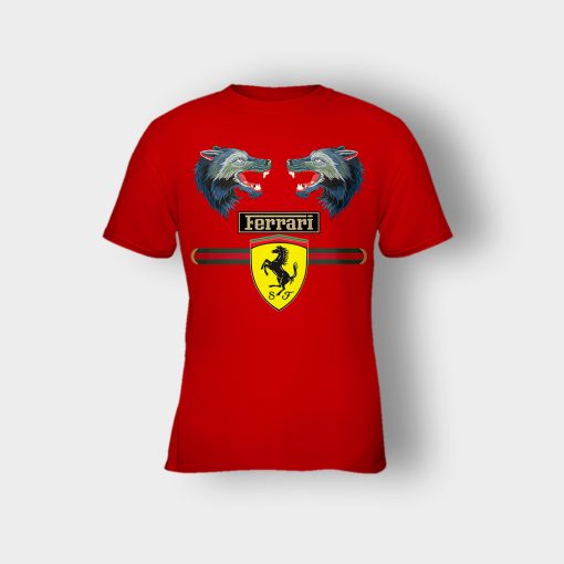 Gucci-Ferrari-Kids-T-Shirt-Red