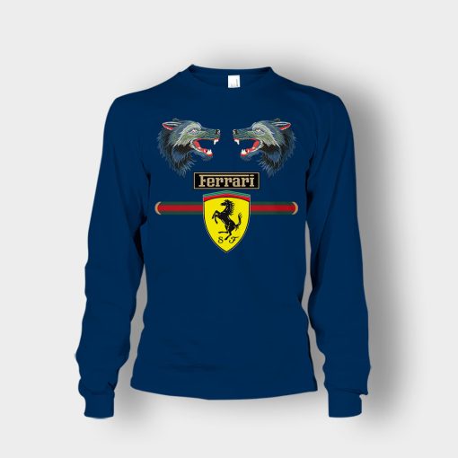 Gucci-Ferrari-Unisex-Long-Sleeve-Navy