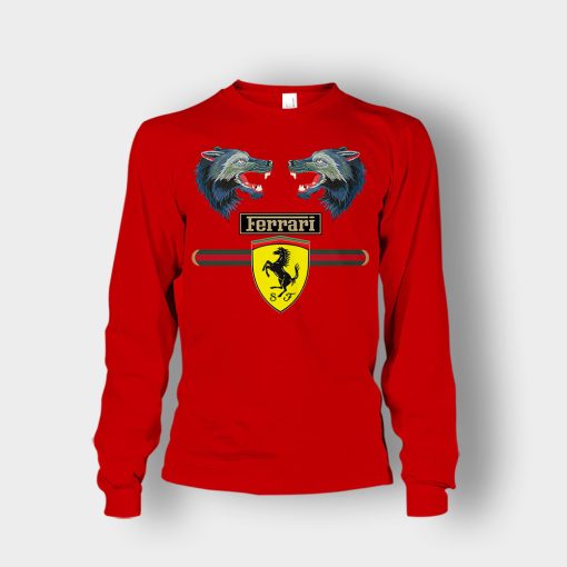 Gucci-Ferrari-Unisex-Long-Sleeve-Red