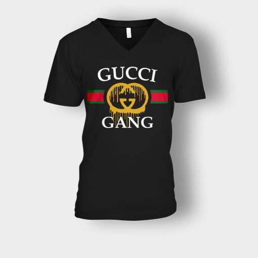 Gucci-Gang-Classic-Unisex-V-Neck-T-Shirt-Black