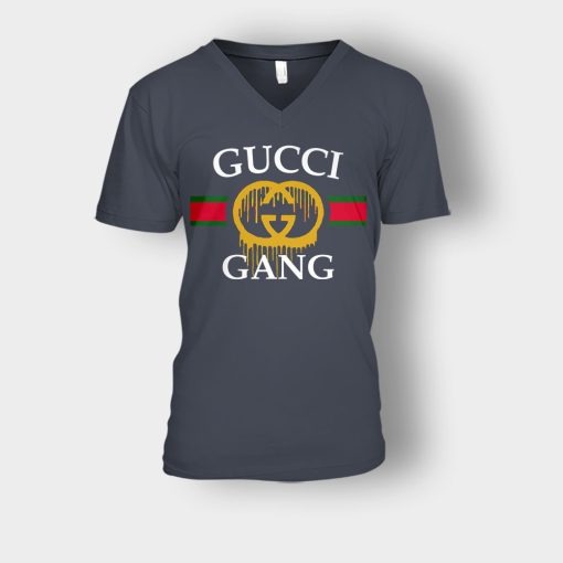 Gucci-Gang-Classic-Unisex-V-Neck-T-Shirt-Dark-Heather