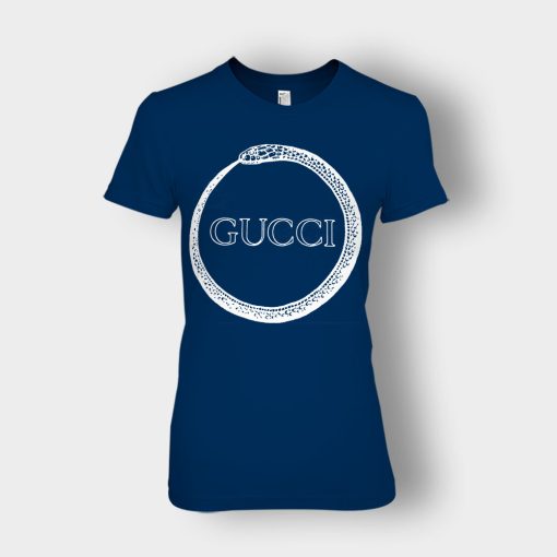 Gucci-Genuine-Snake-Ladies-T-Shirt-Navy