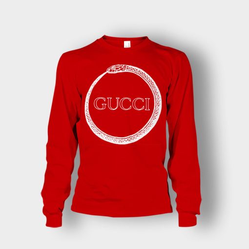 Gucci-Genuine-Snake-Unisex-Long-Sleeve-Red