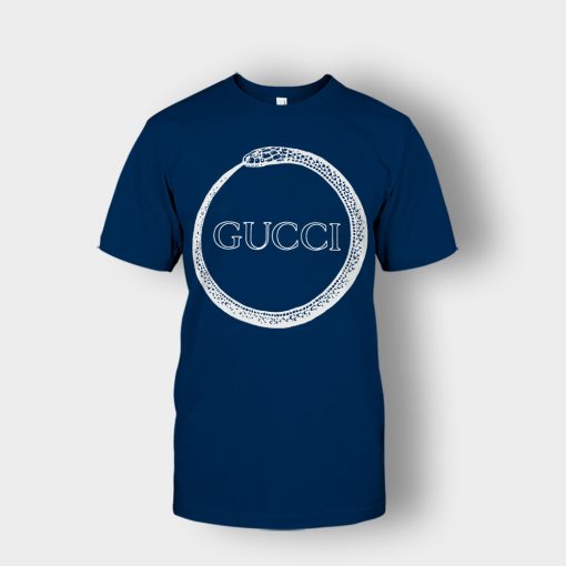 Gucci-Genuine-Snake-Unisex-T-Shirt-Navy