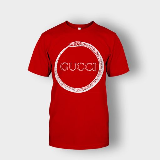 Gucci-Genuine-Snake-Unisex-T-Shirt-Red