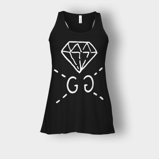 Gucci-Ghost-Diamond-Inspired-Bella-Womens-Flowy-Tank-Black