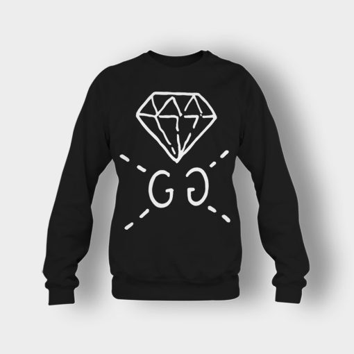 Gucci-Ghost-Diamond-Inspired-Crewneck-Sweatshirt-Black