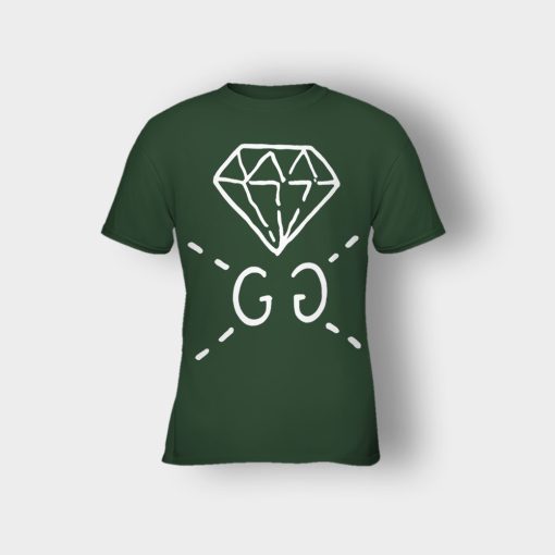 Gucci-Ghost-Diamond-Inspired-Kids-T-Shirt-Forest