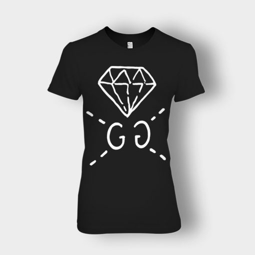 Gucci-Ghost-Diamond-Inspired-Ladies-T-Shirt-Black