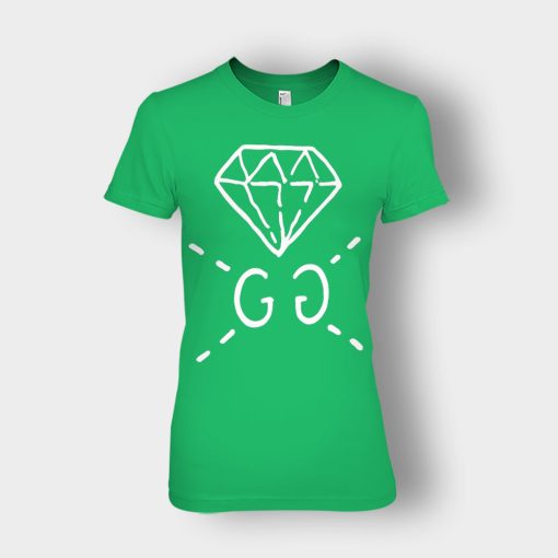 Gucci-Ghost-Diamond-Inspired-Ladies-T-Shirt-Irish-Green