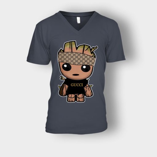 Gucci-Groot-Inspired-Unisex-V-Neck-T-Shirt-Dark-Heather