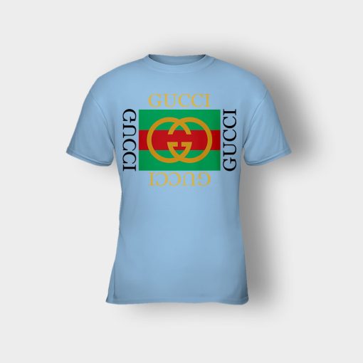 Gucci-Inspired-Art-Bootleg-Kids-T-Shirt-Light-Blue