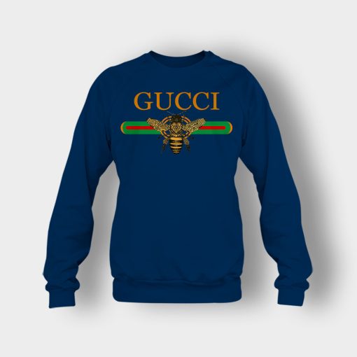 Gucci-Inspired-Bee-Crewneck-Sweatshirt-Navy