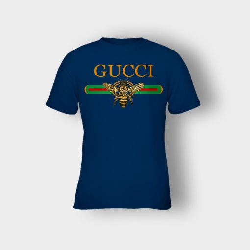 Gucci-Inspired-Bee-Kids-T-Shirt-Navy