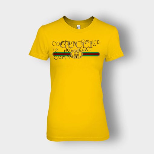 Gucci-Inspired-Hypebeast-Common-Sense-Ladies-T-Shirt-Gold