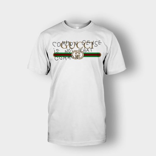 Gucci-Inspired-Hypebeast-Common-Sense-Unisex-T-Shirt-White