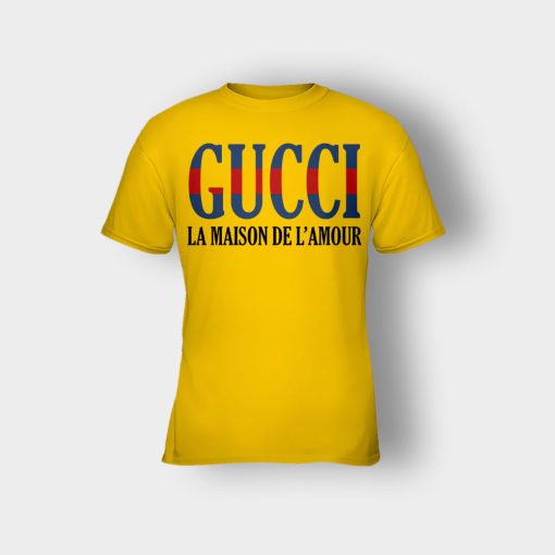 Gucci-La-Maison-De-LAmour-Kids-T-Shirt-Gold