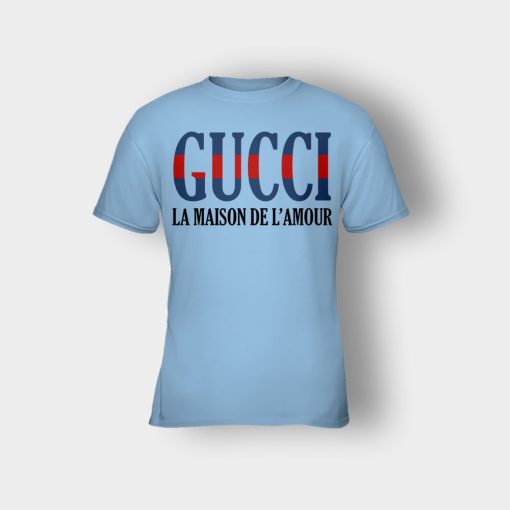 Gucci-La-Maison-De-LAmour-Kids-T-Shirt-Light-Blue