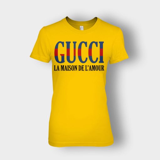 Gucci-La-Maison-De-LAmour-Ladies-T-Shirt-Gold