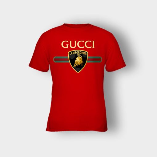 Gucci-Lamborghini-Kids-T-Shirt-Red