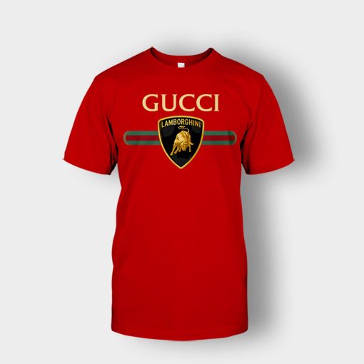 Gucci-Lamborghini-Unisex-T-Shirt-Red