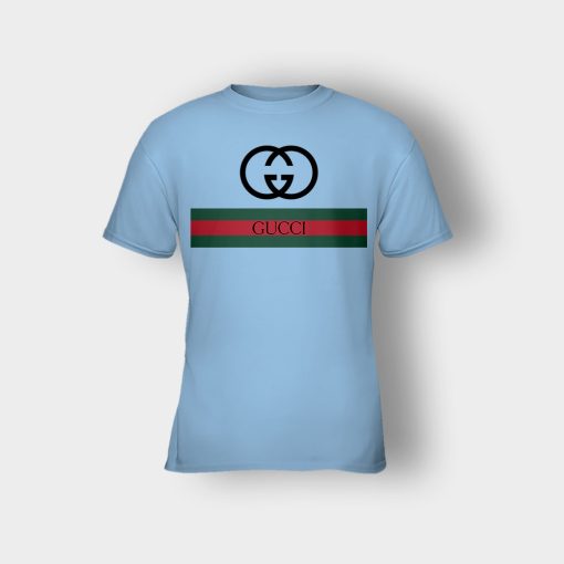 Gucci-Logo-Inspired-Classic-Kids-T-Shirt-Light-Blue