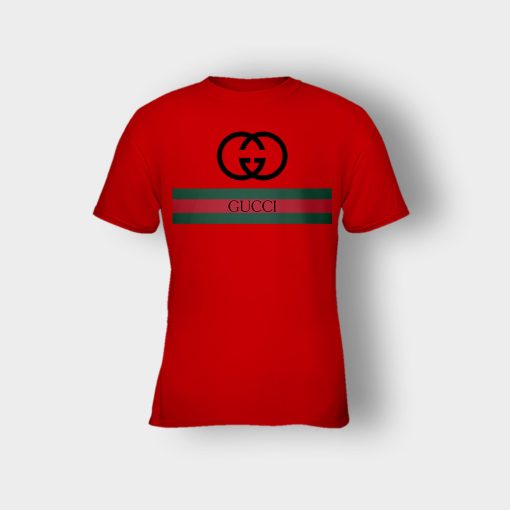 Gucci-Logo-Inspired-Classic-Kids-T-Shirt-Red