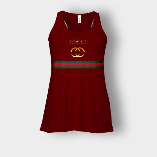 Gucci-Logo-Vintage-Bella-Womens-Flowy-Tank-Maroon