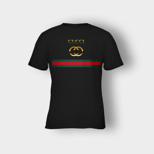 Gucci-Logo-Vintage-Kids-T-Shirt-Black