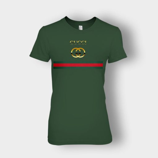 Gucci-Logo-Vintage-Ladies-T-Shirt-Forest