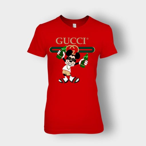 Gucci-Mickey-Mouse-Top-Trending-Ladies-T-Shirt-Red