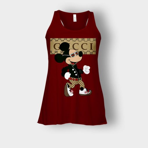 Gucci-Mickey-Mouse-Walking-Disney-Bella-Womens-Flowy-Tank-Maroon