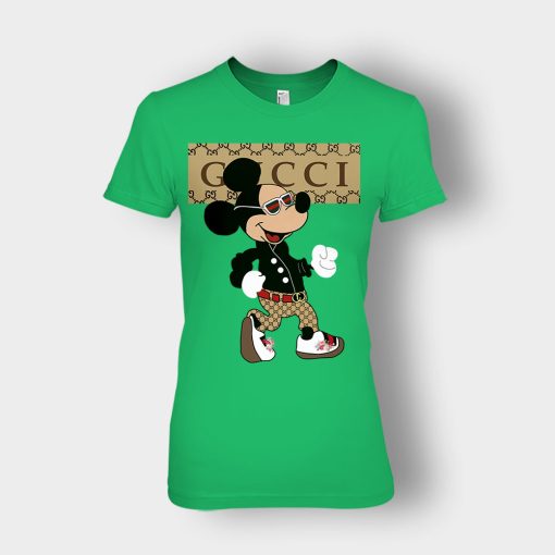 Gucci-Mickey-Mouse-Walking-Disney-Ladies-T-Shirt-Irish-Green