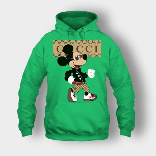 Gucci-Mickey-Mouse-Walking-Disney-Unisex-Hoodie-Irish-Green