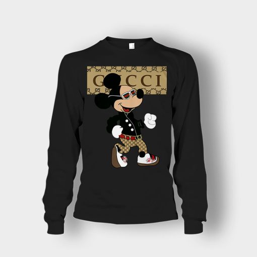 Gucci-Mickey-Mouse-Walking-Disney-Unisex-Long-Sleeve-Black