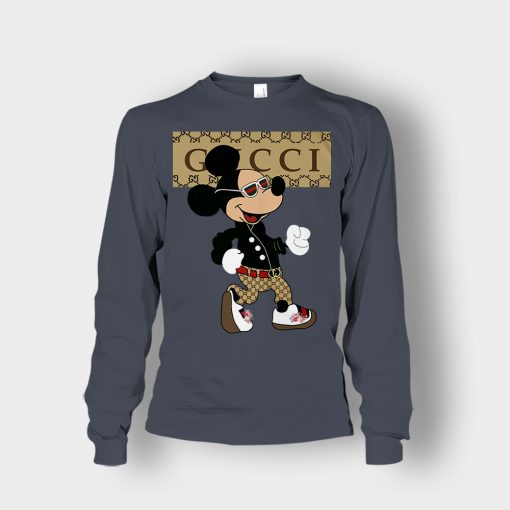 Gucci-Mickey-Mouse-Walking-Disney-Unisex-Long-Sleeve-Dark-Heather