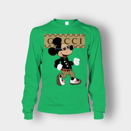 Gucci-Mickey-Mouse-Walking-Disney-Unisex-Long-Sleeve-Irish-Green