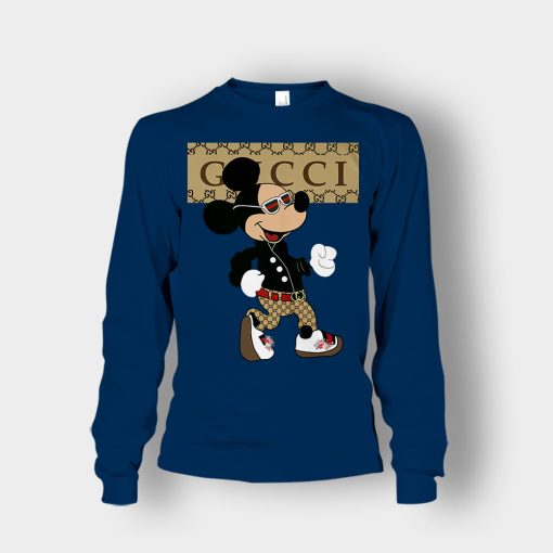 Gucci-Mickey-Mouse-Walking-Disney-Unisex-Long-Sleeve-Navy