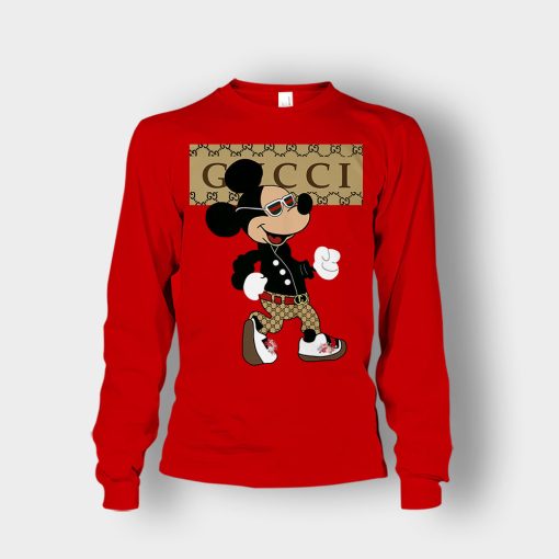 Gucci-Mickey-Mouse-Walking-Disney-Unisex-Long-Sleeve-Red