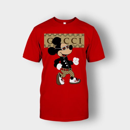 Gucci-Mickey-Mouse-Walking-Disney-Unisex-T-Shirt-Red