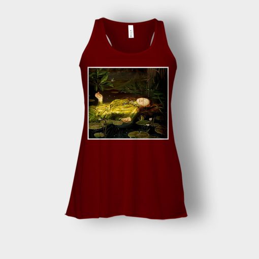 Gucci-Painting-Inspired-Bella-Womens-Flowy-Tank-Maroon